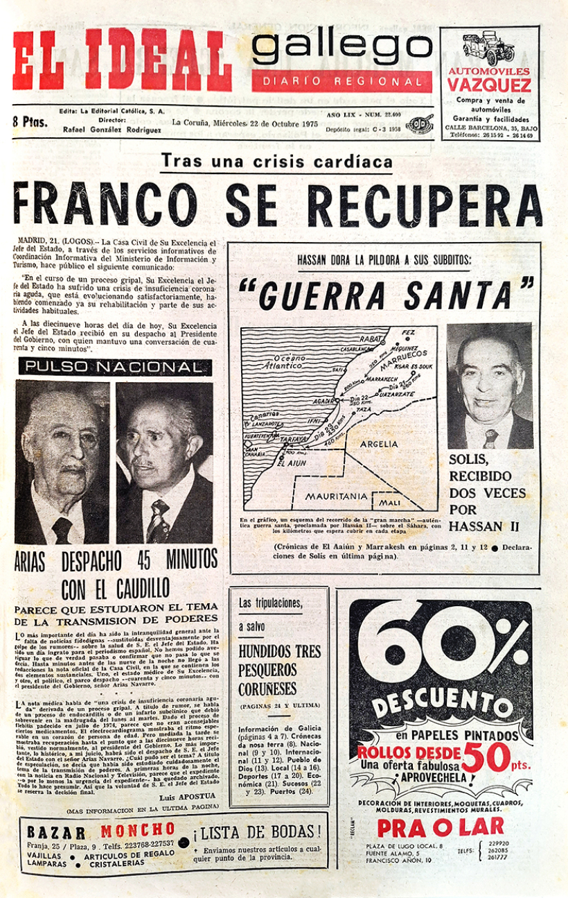 Miércoles, 22 de octubre de 1975