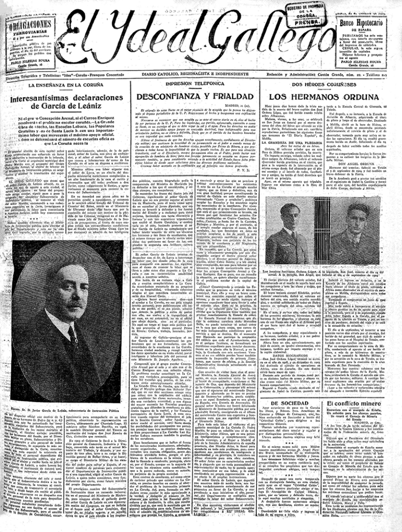 Jueves, 22 de octubre de 1925