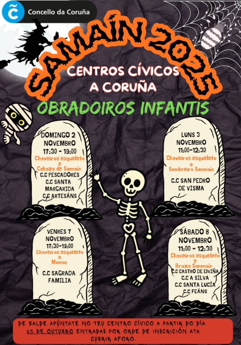 Samaín en los Centros Cívicos