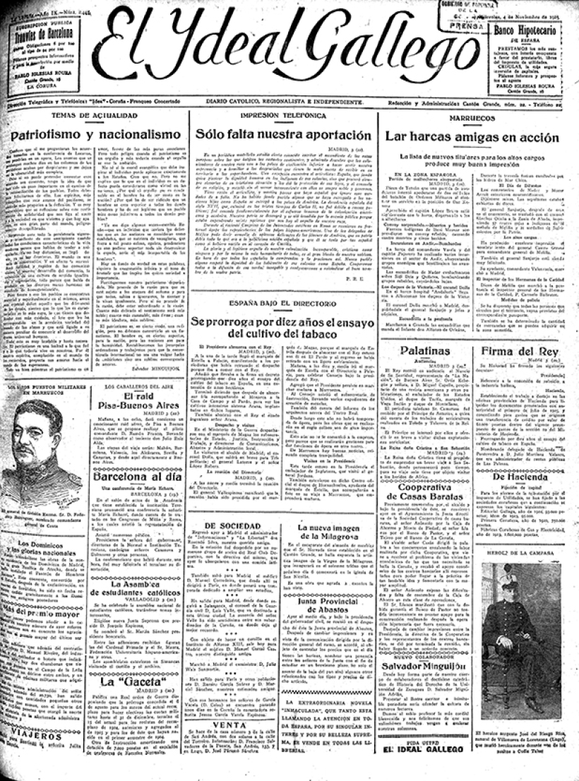 Miércoles, 4 de noviembre de 1925
