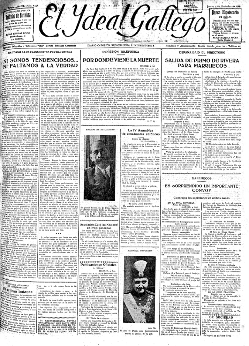 Jueves, 5 de noviembre de 1925
