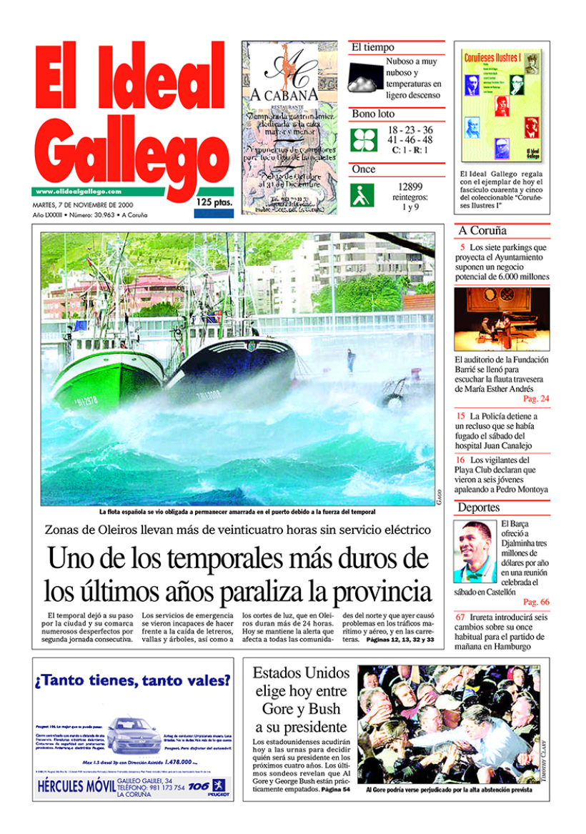 Martes, 7 de noviembre de 2000