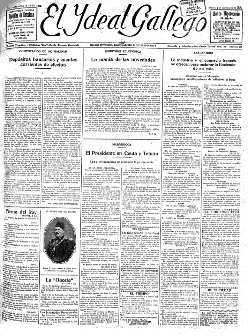 Sábado, 7 de noviembre de 1925