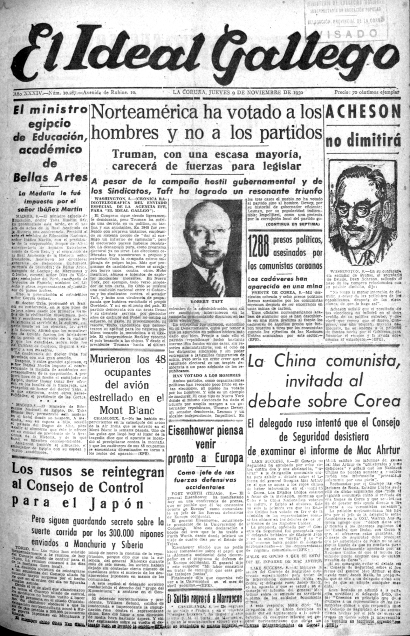 Jueves, 09 de noviembre de 1950