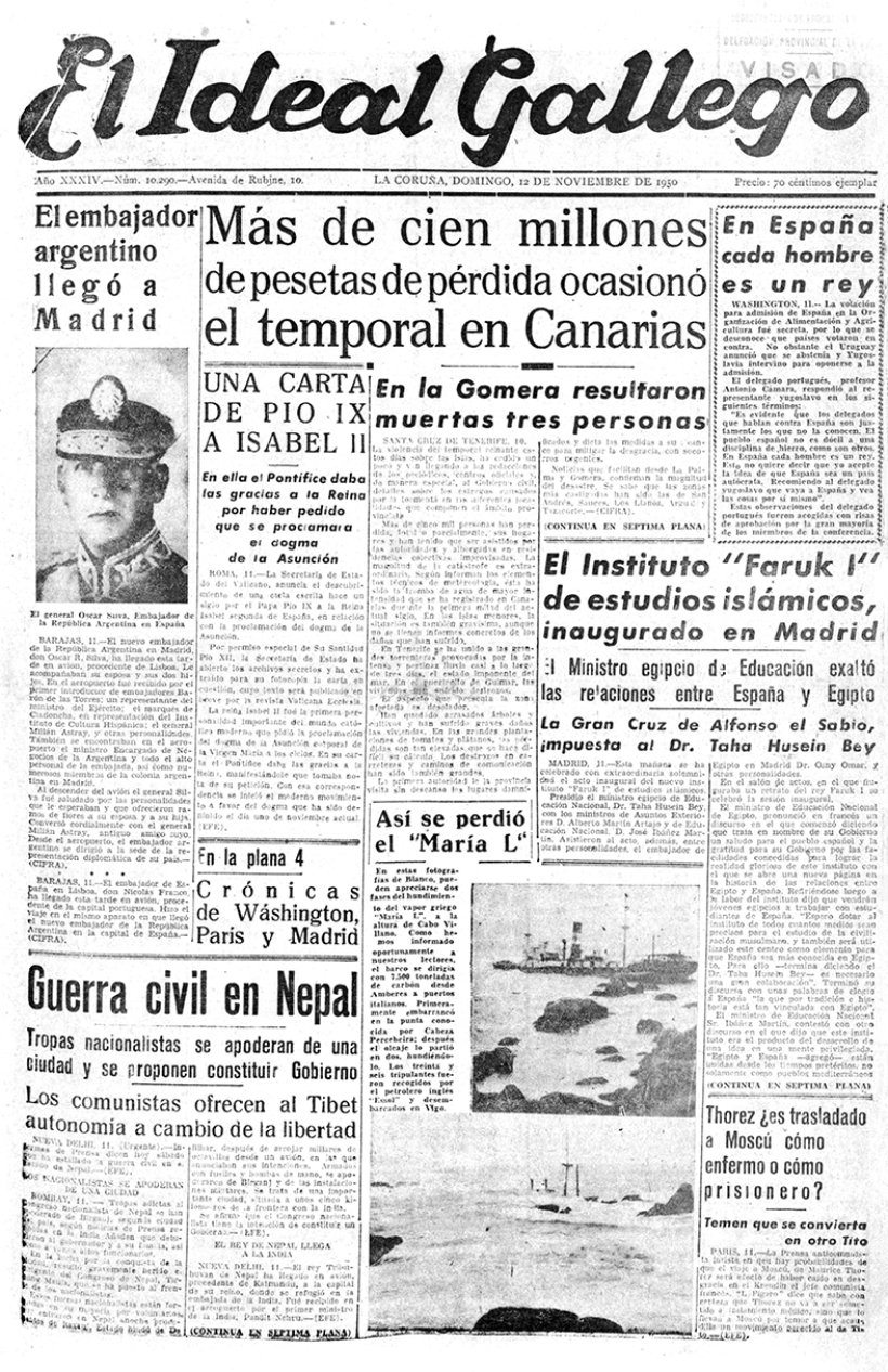 Domingo, 12 de noviembre de 1950