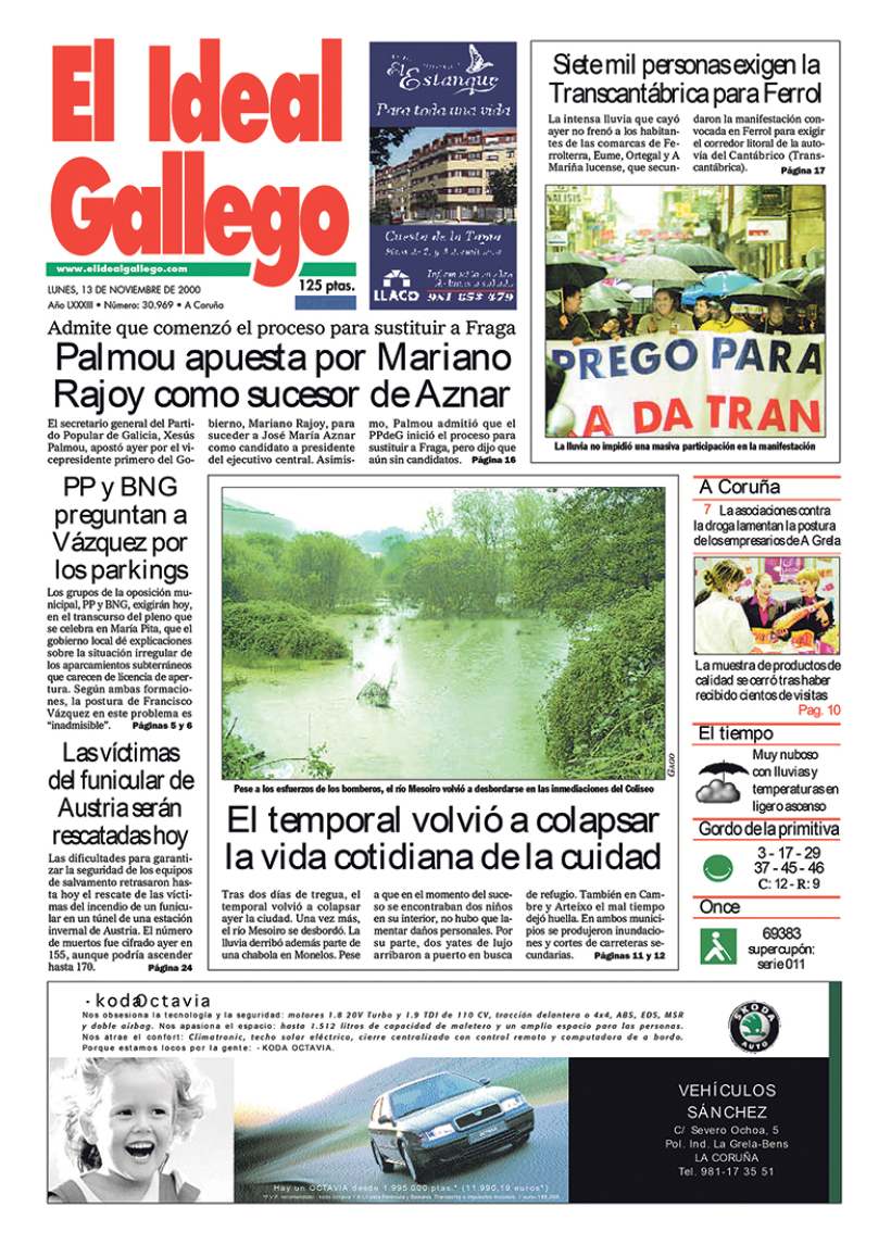 Lunes, 13 de noviembre de 2000