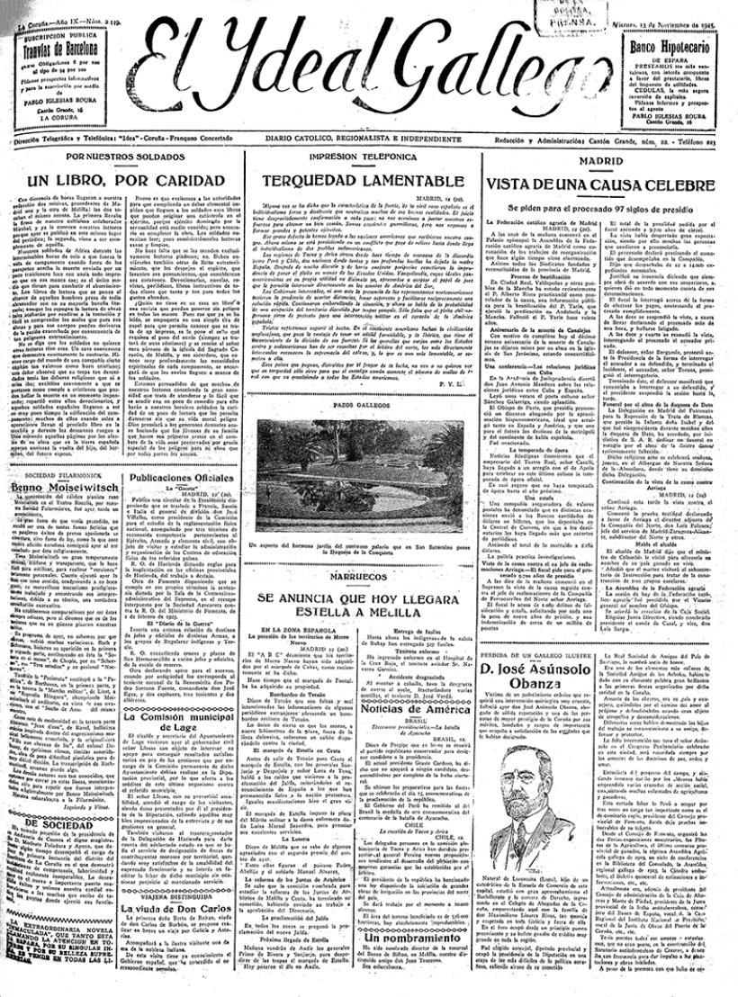 Viernes, 13 de noviembre de 1925