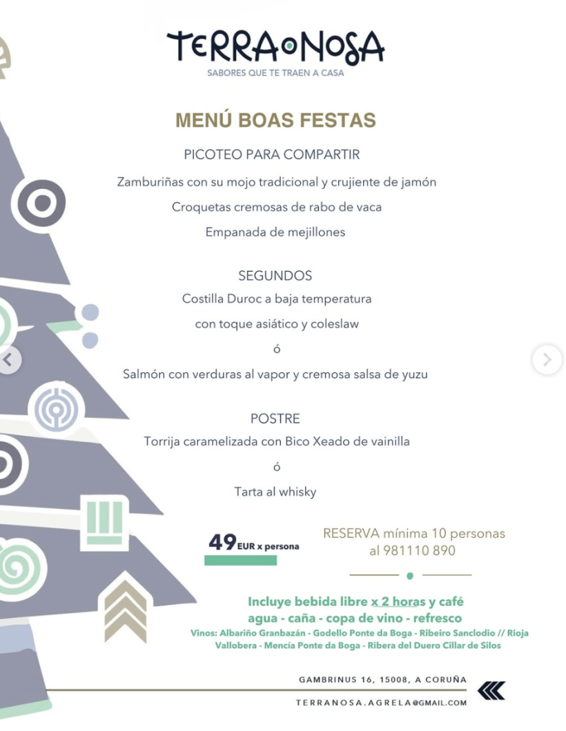 Uno de los menús de Terra Nosa