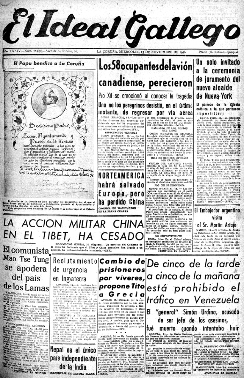 Miércoles, 15 de noviembre de 1950
