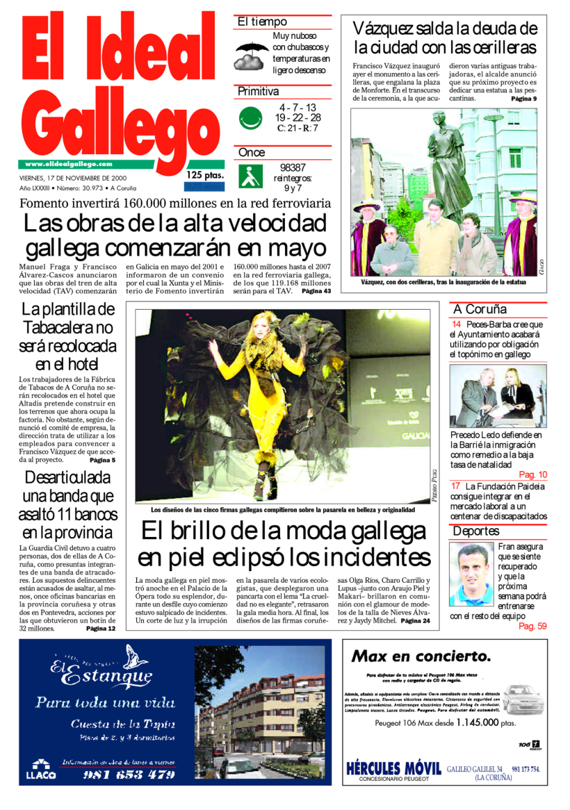 Viernes, 17 de noviembre de 2000