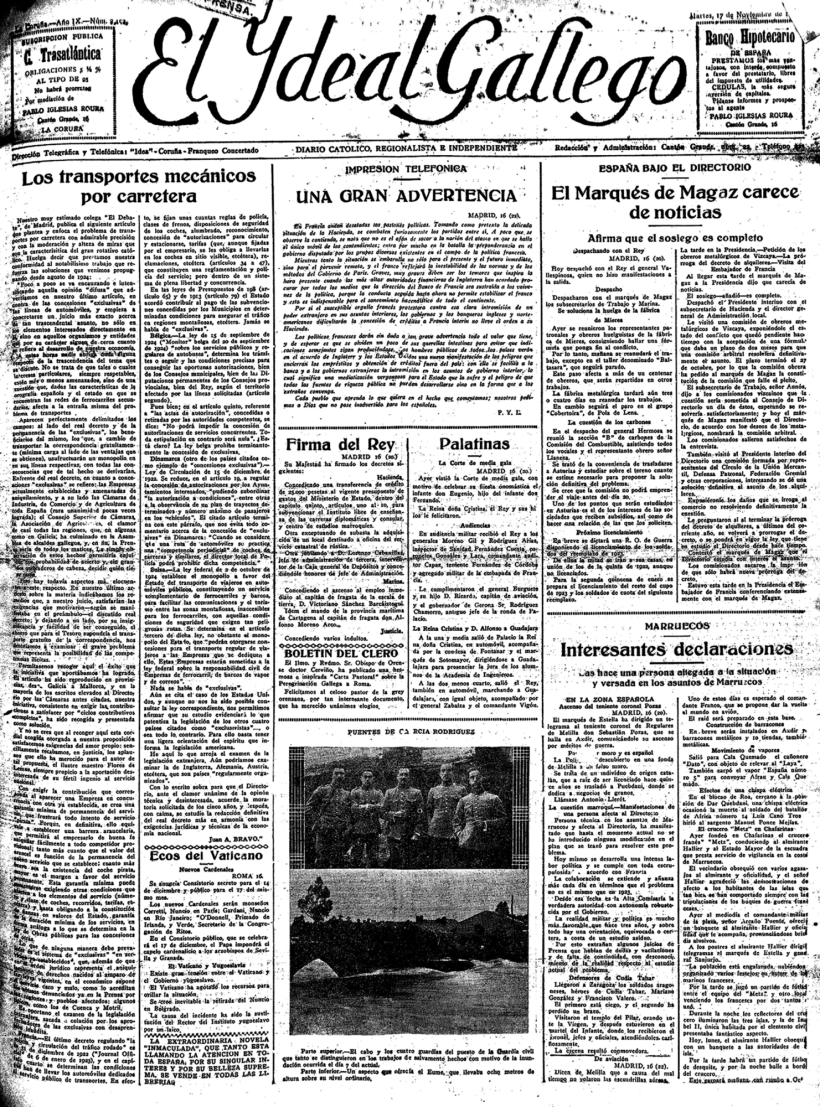 Martes, 17 de noviembre de 1925