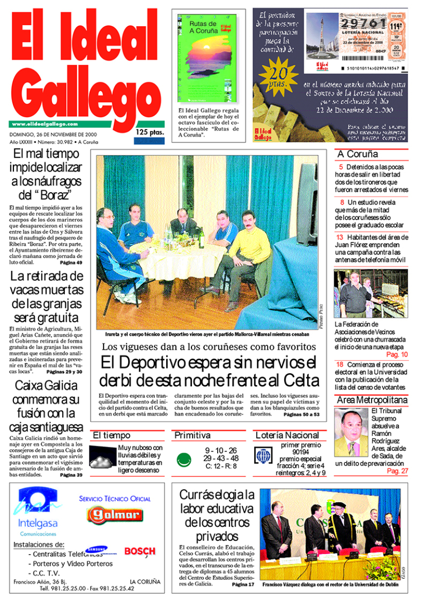 Domingo, 26 de noviembre de 2000