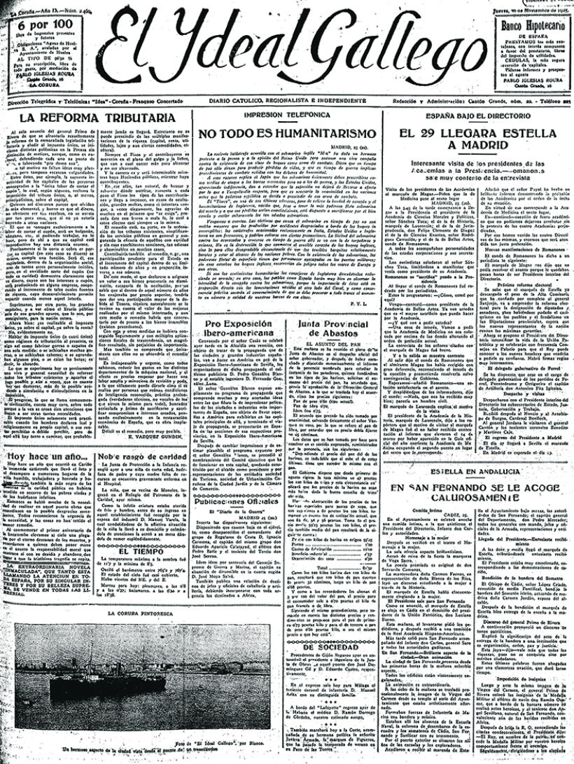 Jueves, 26 de noviembre de 1925