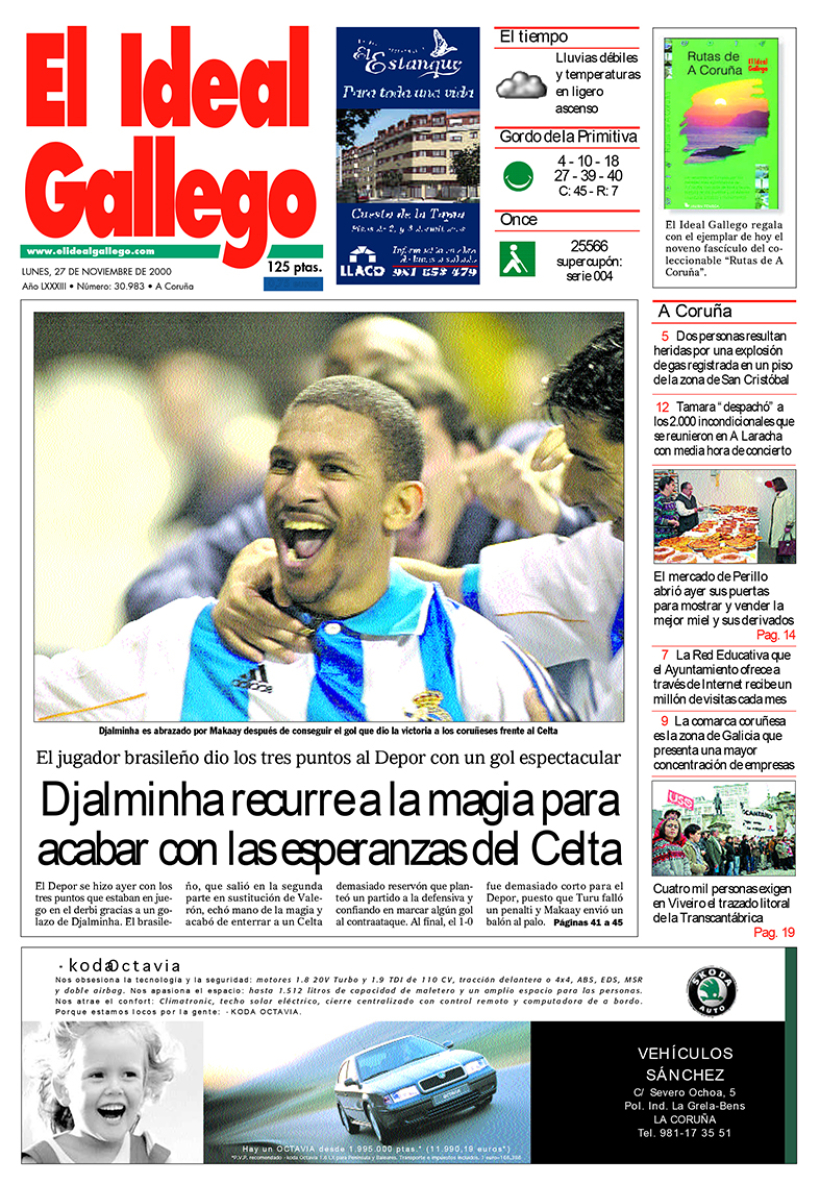 Lunes, 27 de noviembre de 2000