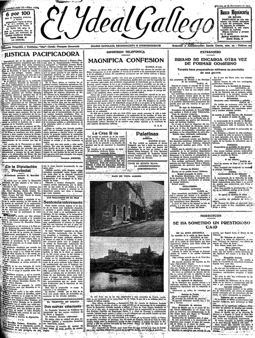 Viernes, 27 de noviembre de 1925