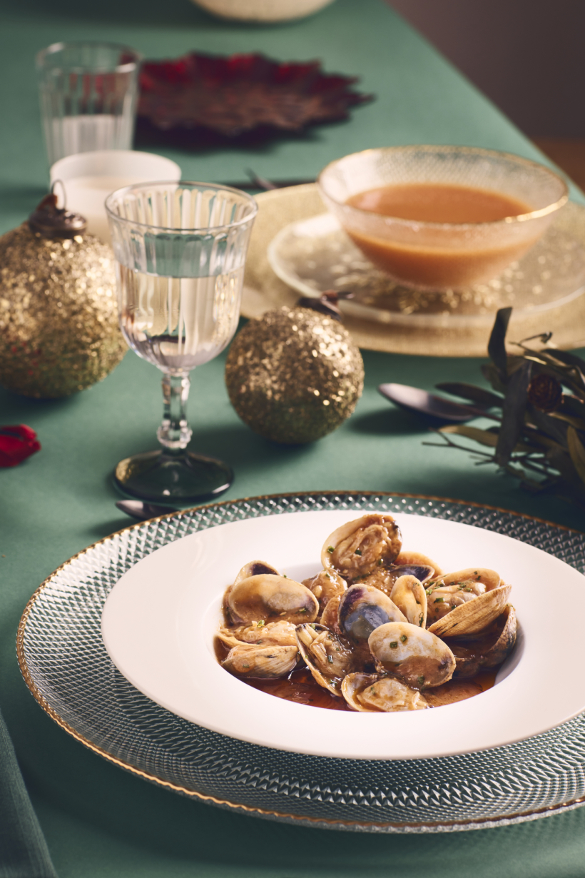 Almejas listas para disfrutar.