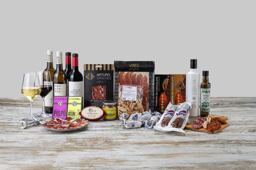 Las cestas gourmet también pueden prepararse a medida para regalar en Navidad.