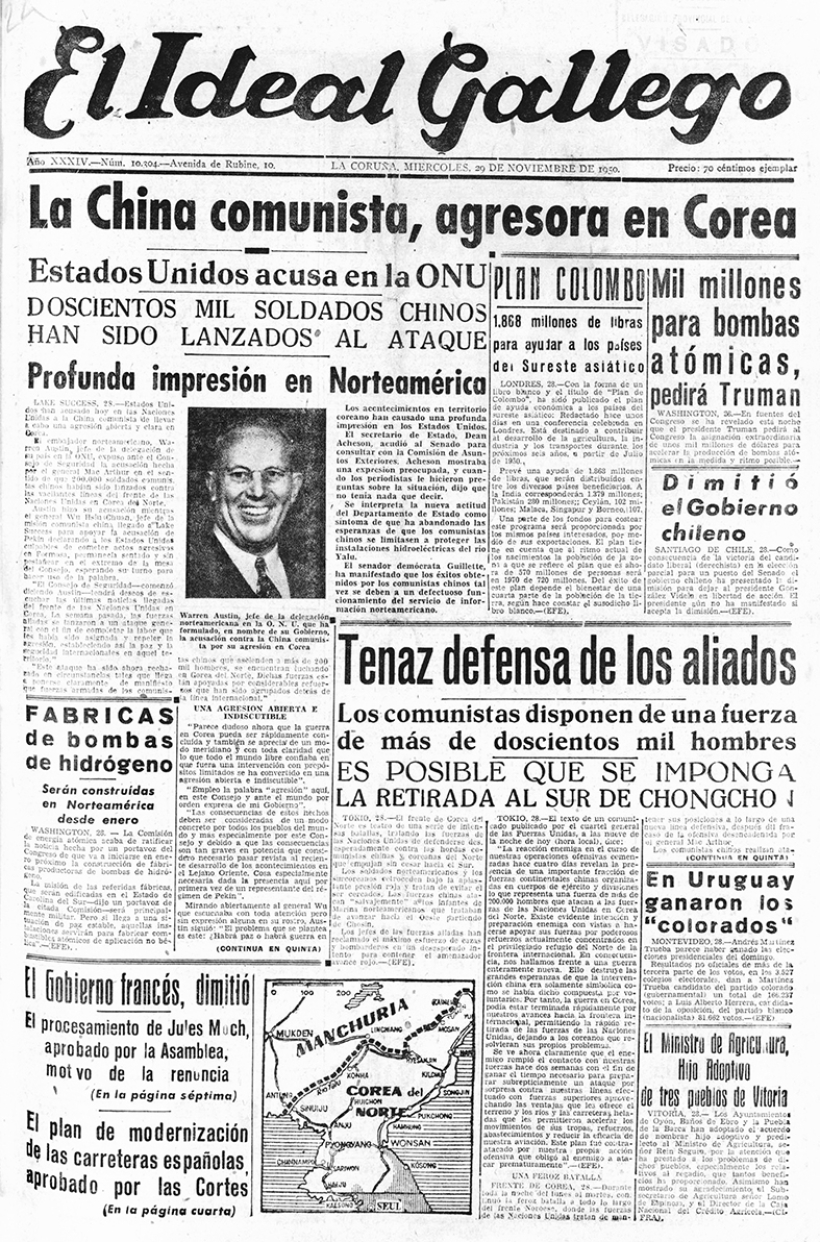 Miércoles, 29 de noviembre de 1950