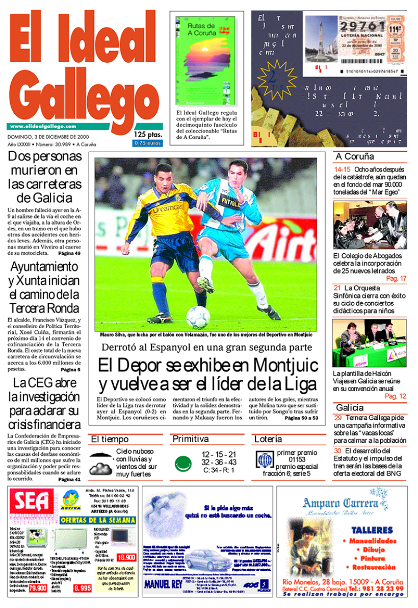Domingo, 3 de diciembre de 2000