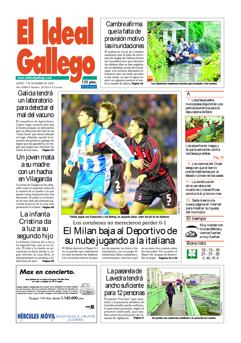 Jueves, 7 de diciembre de 2000