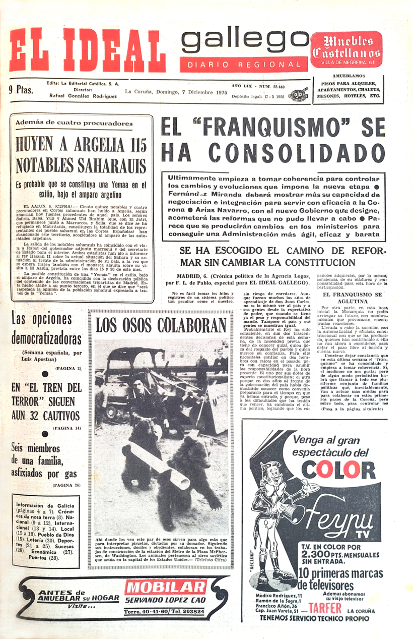 Domingo, 7 de diciembre de 1975