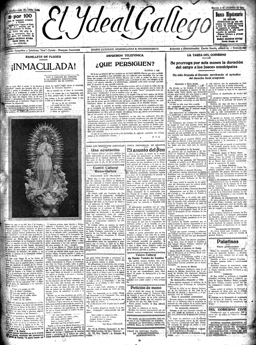 Martes, 8 de diciembre de 1925