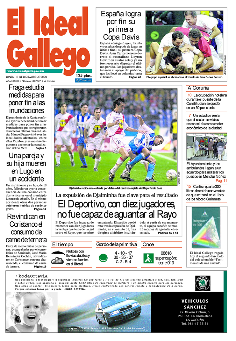 Lunes, 11 de diciembre de 2000