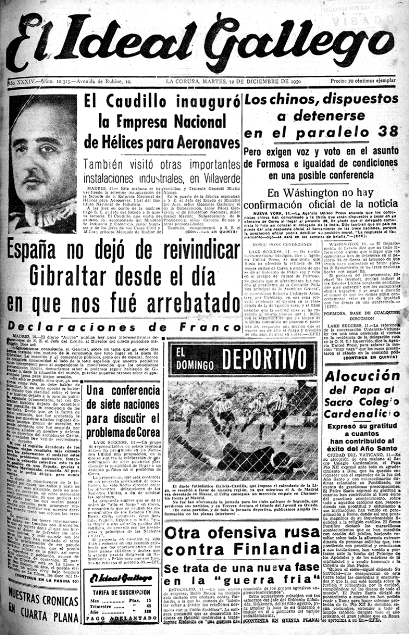Martes, 12 de diciembre de 1950