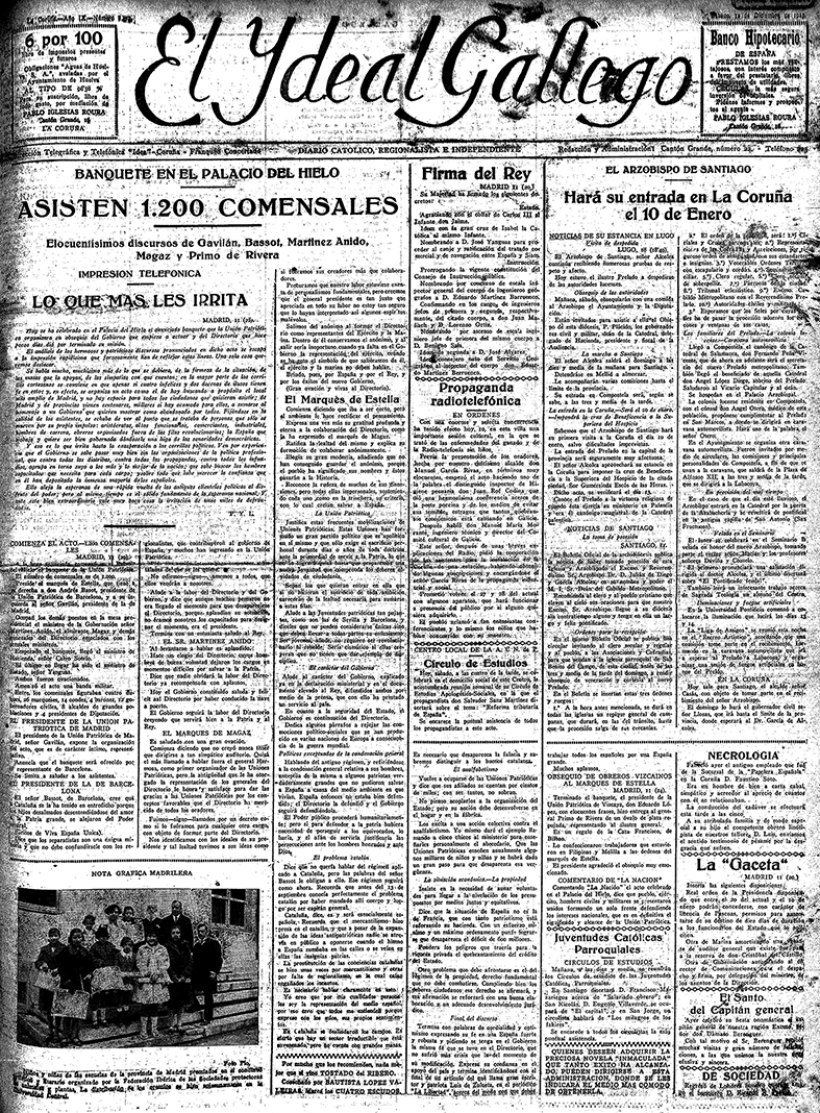 Sábado, 12 de diciembre de 1925