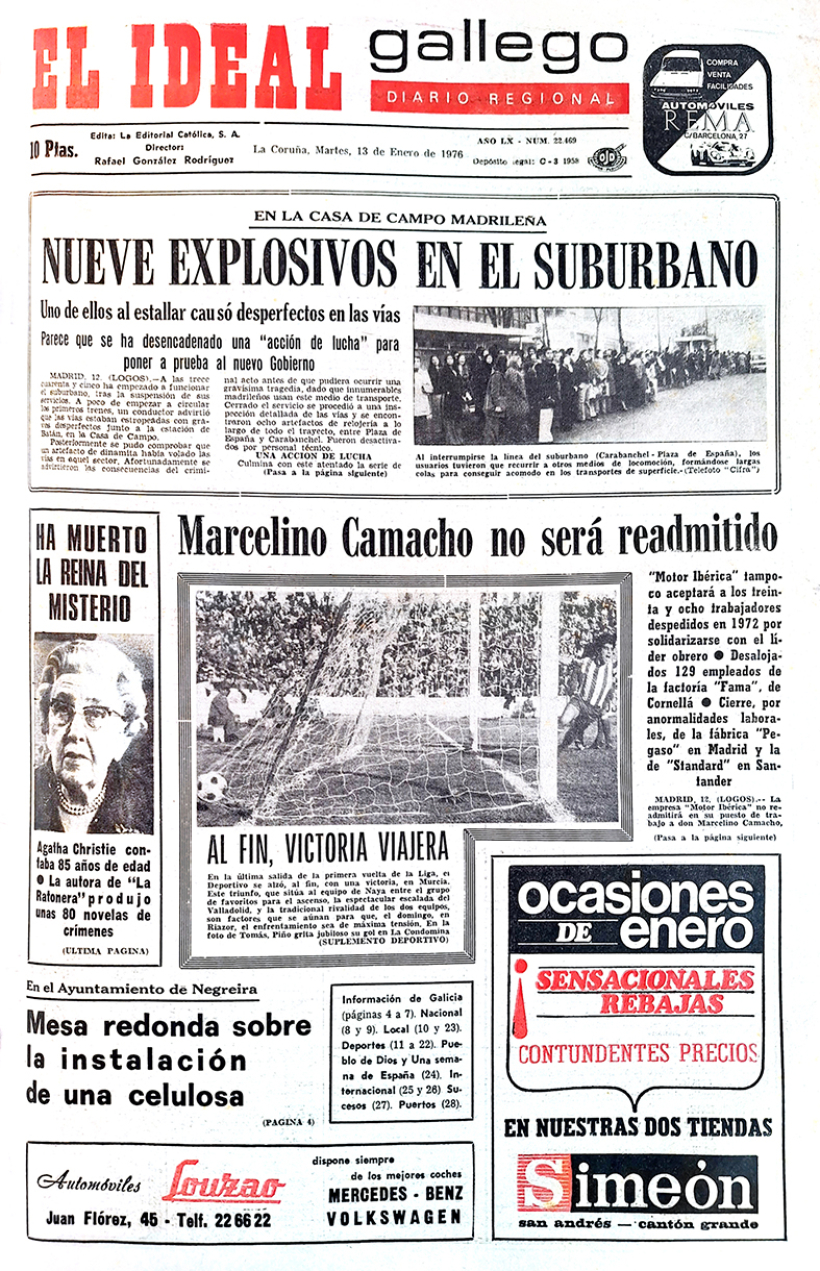 Martes, 13 de enero de 1976