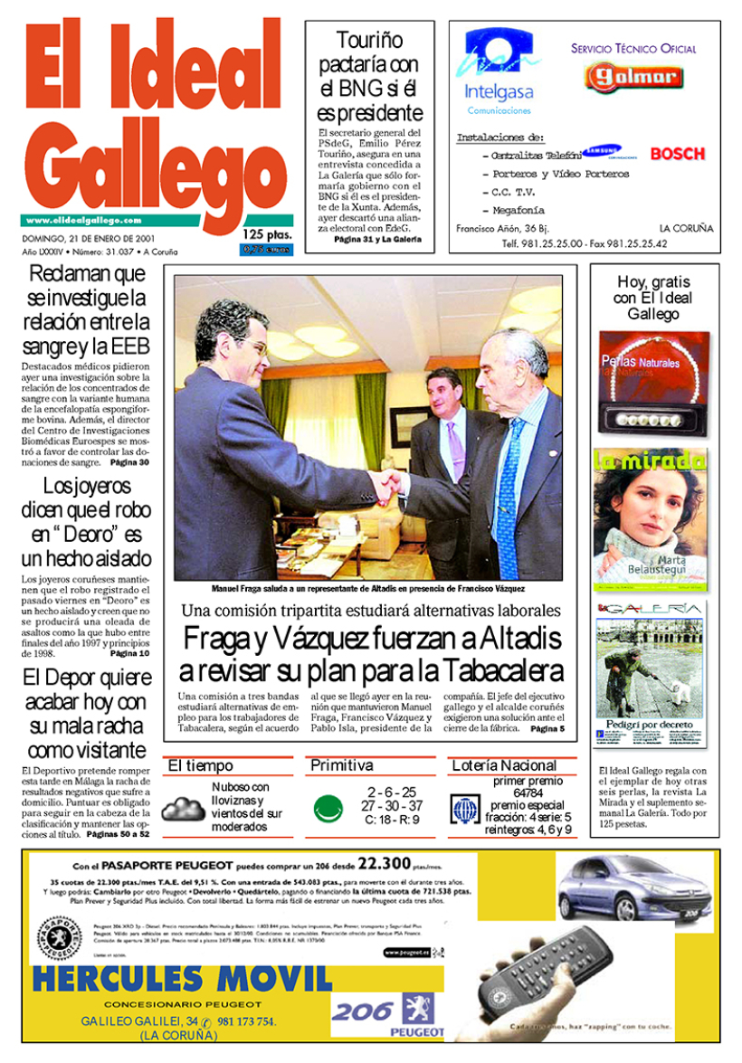 Domingo, 21 de enero de 2001