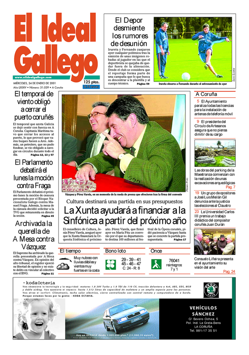 Miércoles, 24 de enero de 2001