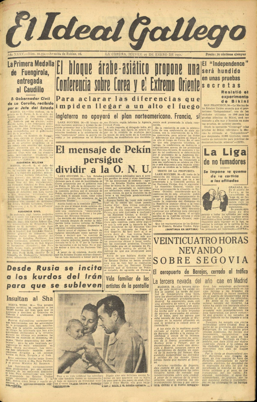 Jueves, 25 de enero de 1951
