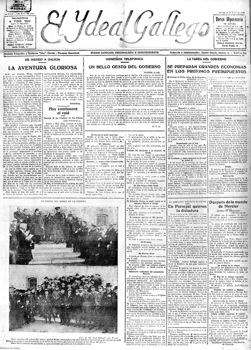 Martes, 26 de enero de 1926