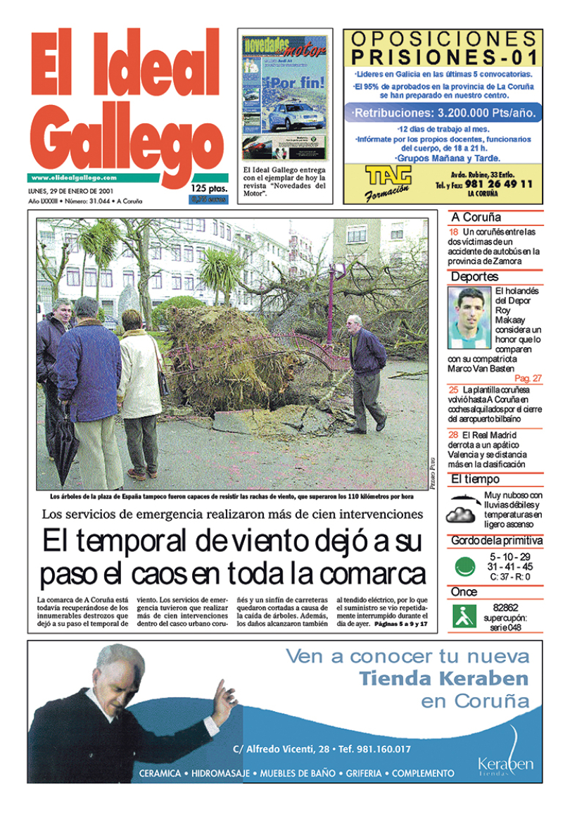 Lunes, 29 de enero de 2001