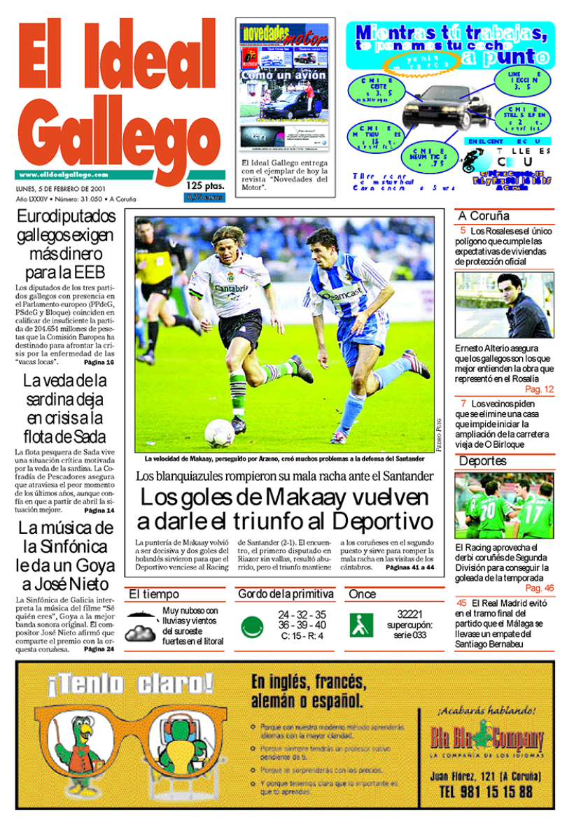 Lunes, 5 de febrero de 2001