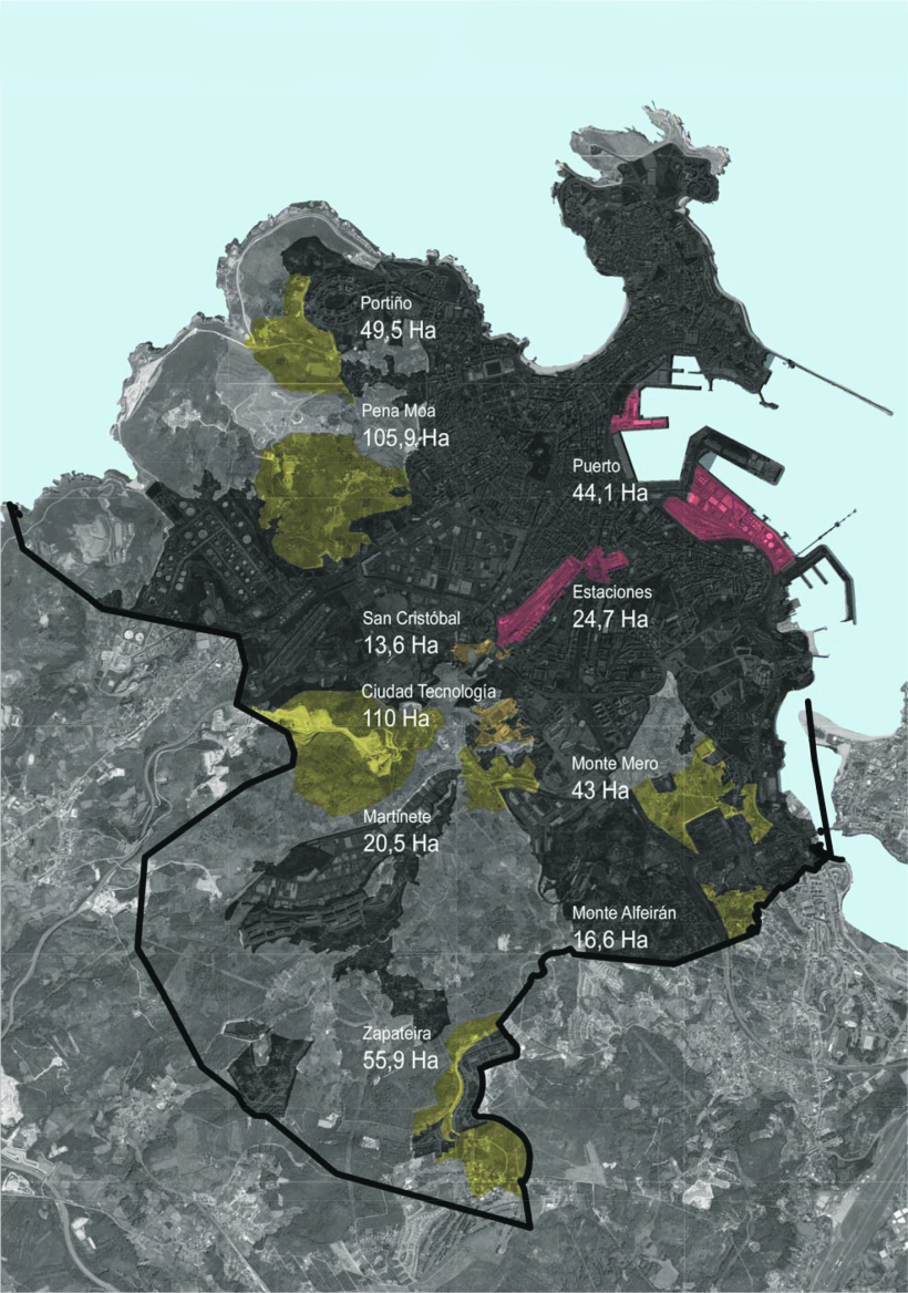 Mapa de zonas urbanizables