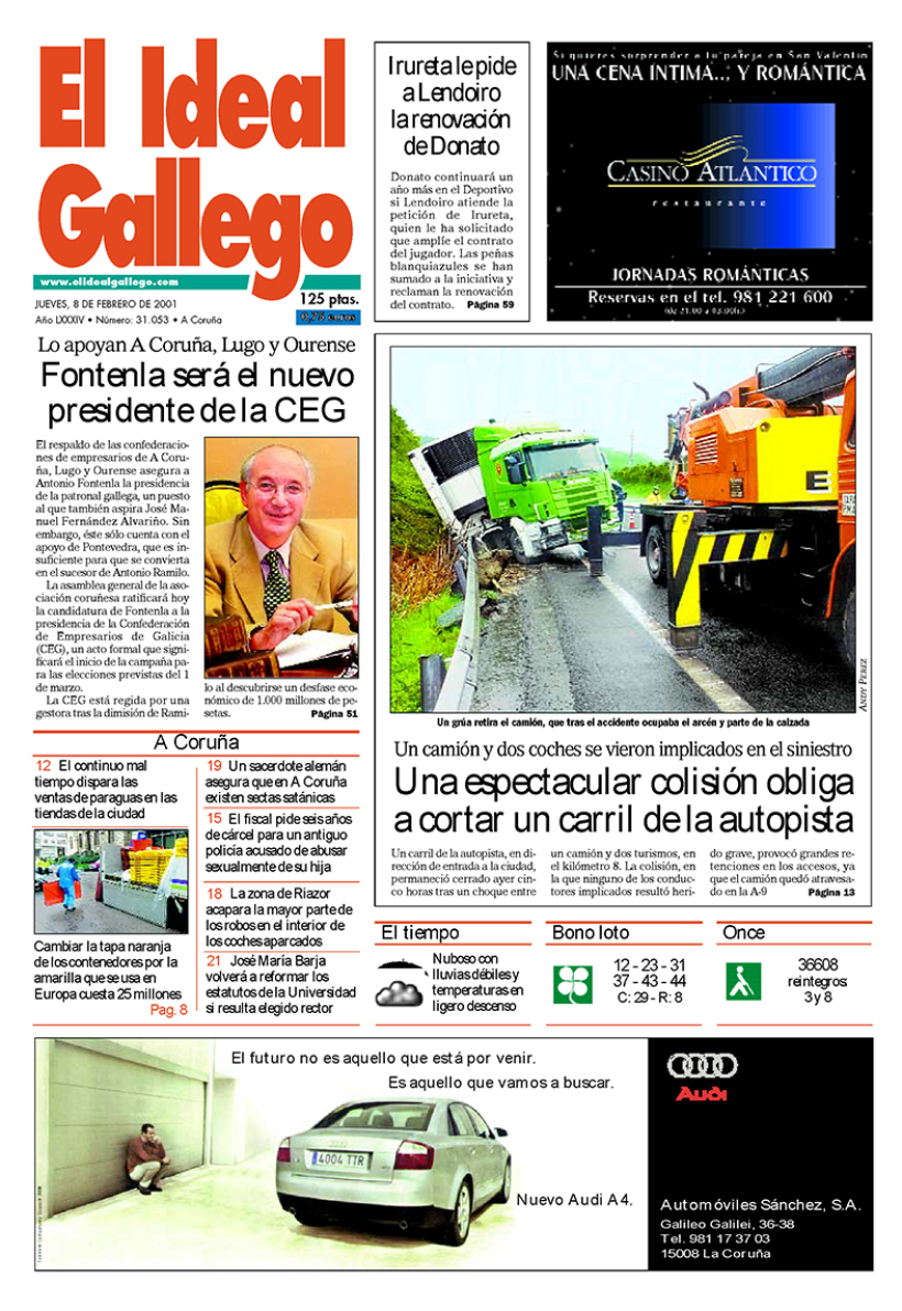 Jueves, 8 de febrero de 2001