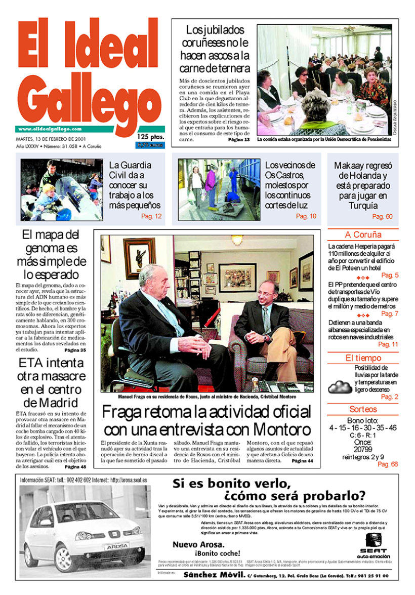 Martes, 13 de febrero de 2001