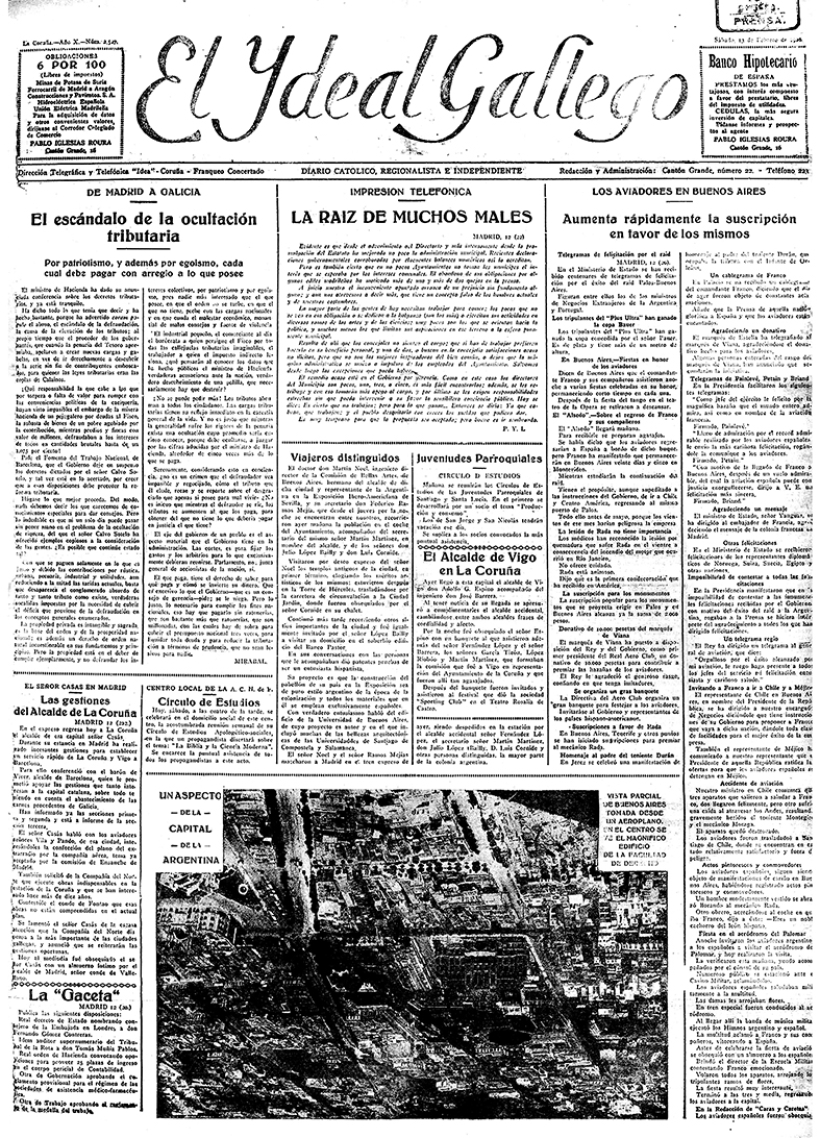 Sábado, 13 de febrero de 1926