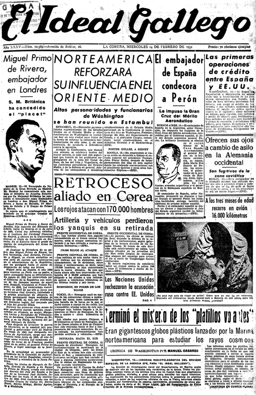 Miércoles, 14 de febrero de 1951