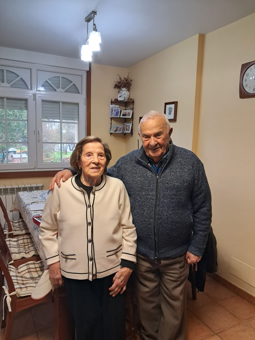 Erundina, una de las centenarias de Bergondo