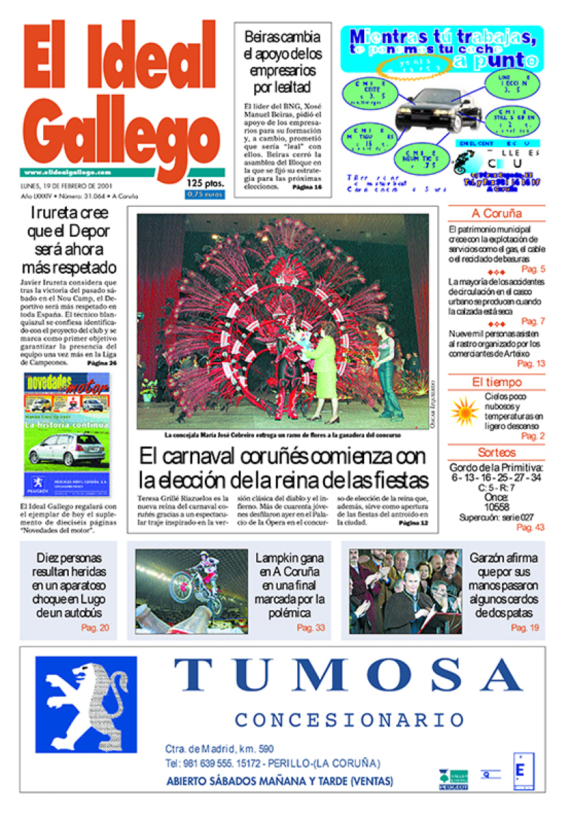 Lunes, 19 de febrero de 2001