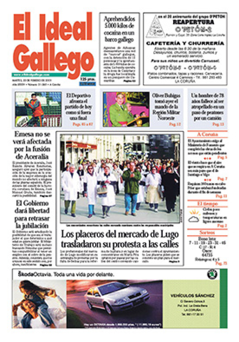 Martes, 20 de febrero de 2001