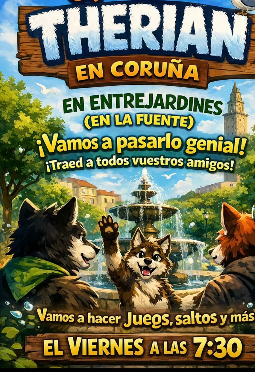 Cartel quedada therian