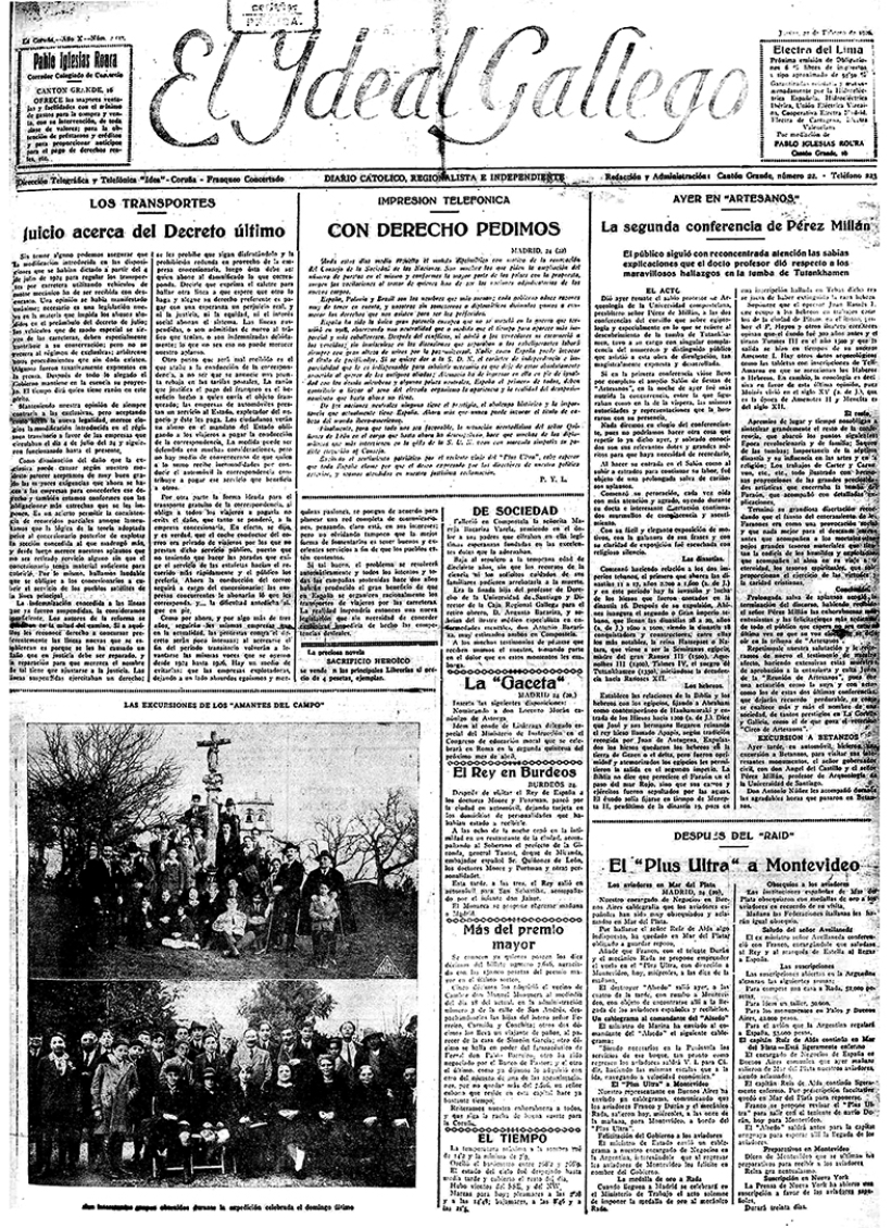 Jueves, 25 de febrero de 1926