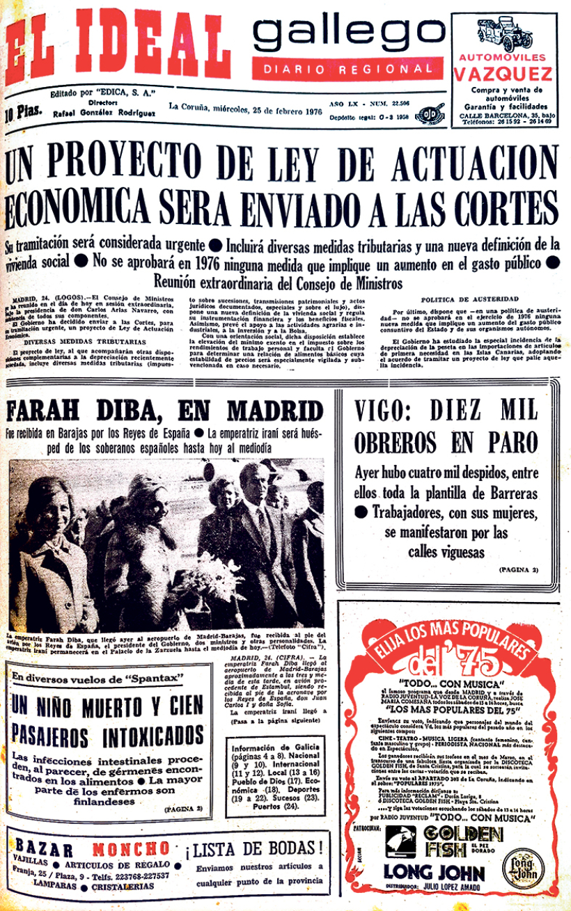Miércoles, 25 de febrero de 1976