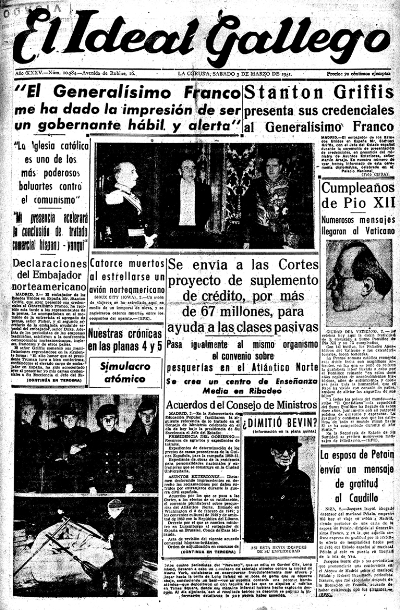 Sábado, 3 de marzo de 1951