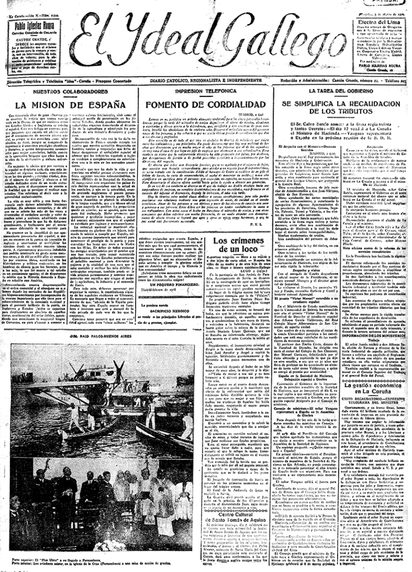 Miércoles, 3 de marzo de 1926