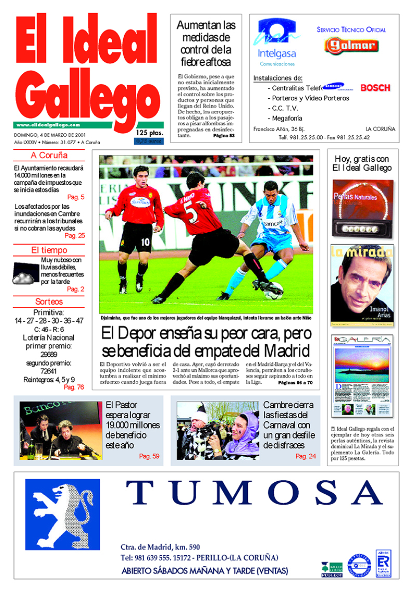 Domingo, 4 de marzo de 2001